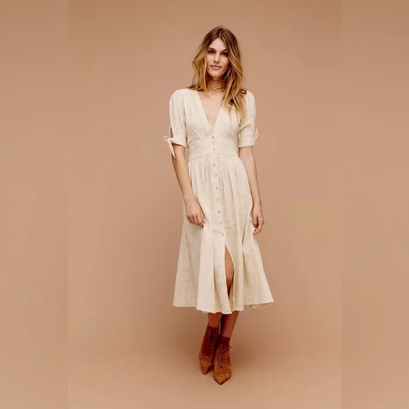 Free people Love Of My Life Midi Dress - Picture 2 of 10